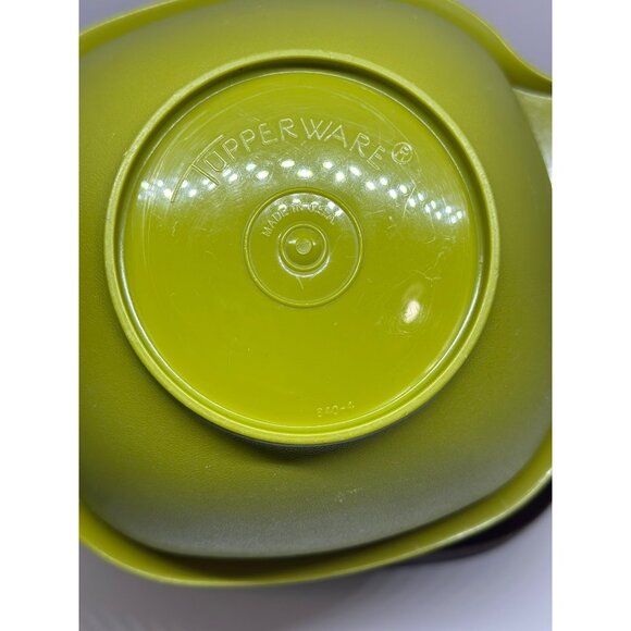 VTG Tupperware Stackable Bowls With Handles In Green Orange & Brown READ Decor - Picture 4 of 9